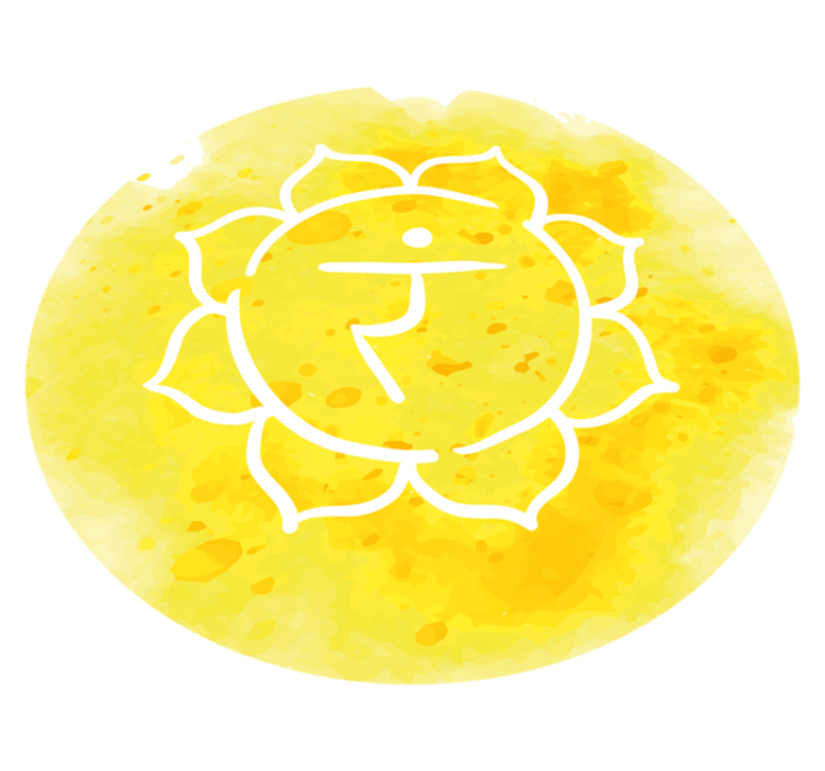 Solar Plexus Chakra symbol modern rug - TenStickers