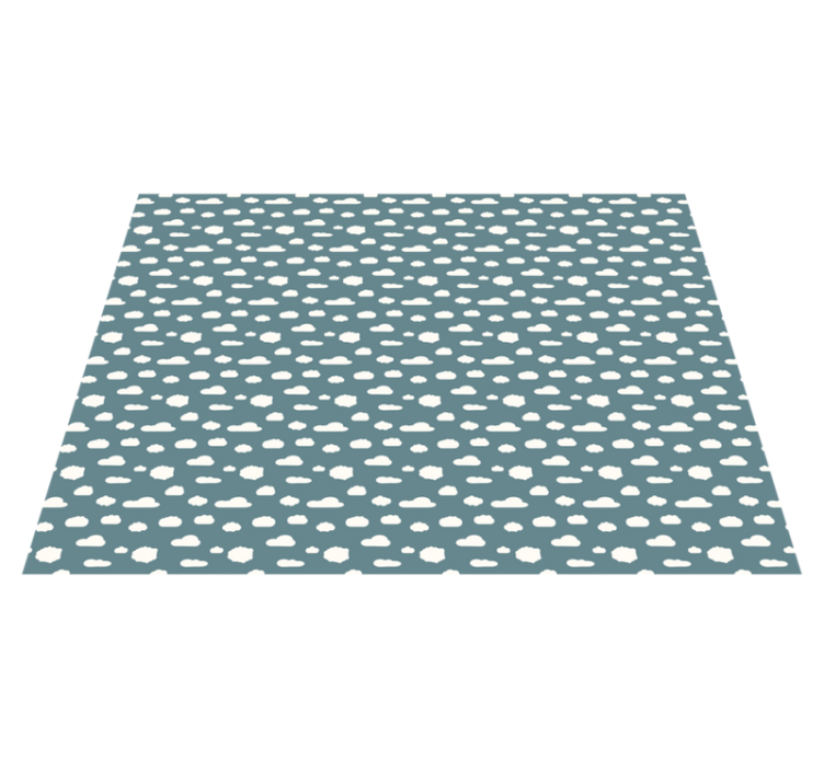Cloud Pattern kids vinyl rug - TenStickers
