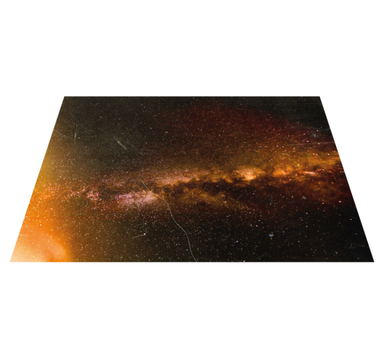 Cosmic rain in space nature vinyl rug - TenStickers