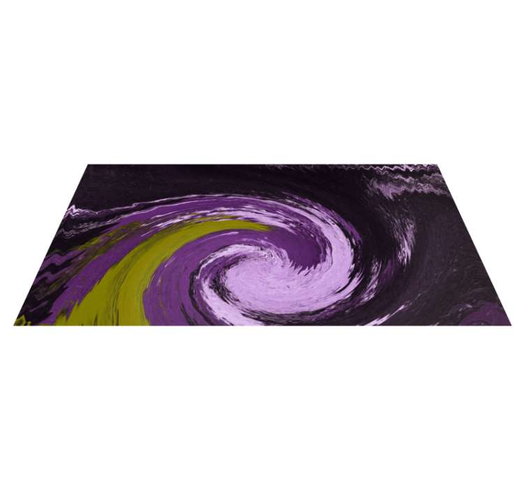 Spiraling colour flows teenager vinyl rug - TenStickers