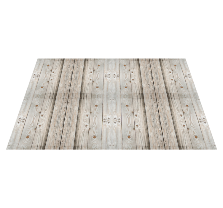 White pine wood effect  vinyl floor rug - TenStickers