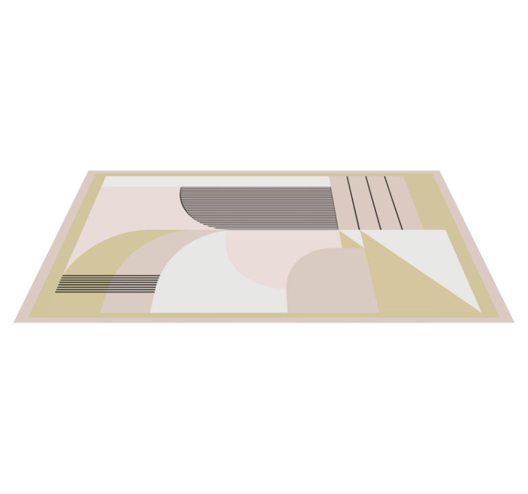 Pastel colors geometric urban design rug - TenStickers