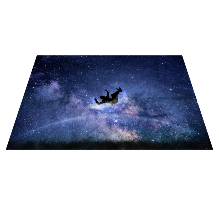Man falling aestethic style  vintage rug - TenStickers