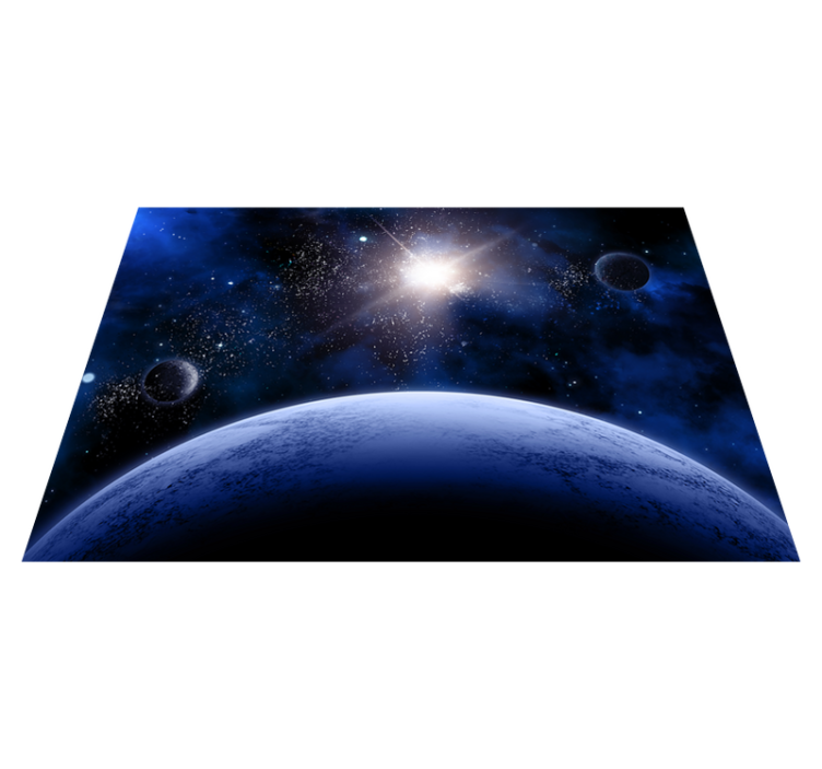 Aesthetic sky with stars bedroom rug - TenStickers