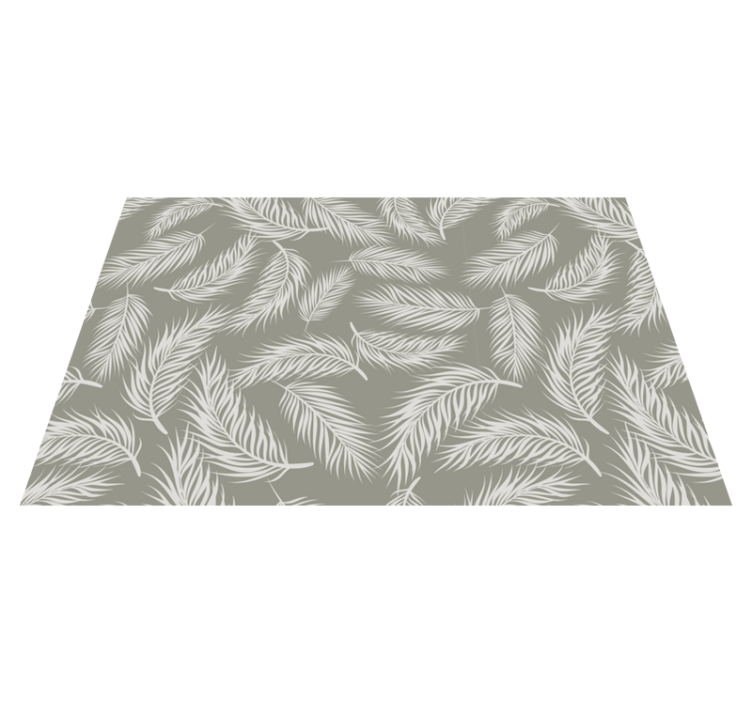 Foliage Botanical Concept nature vinyl rug - TenStickers