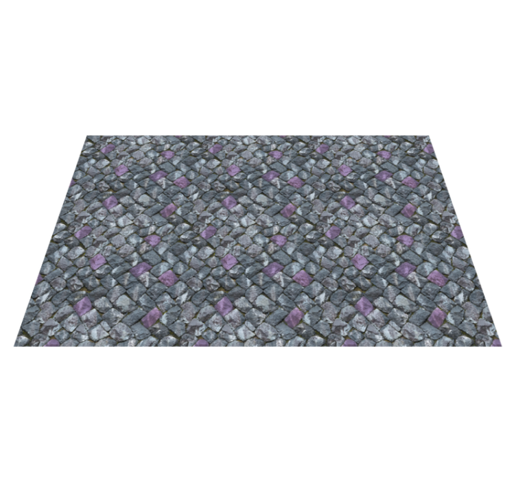 Grey paved walkaway stone effect vinyl rug - TenStickers