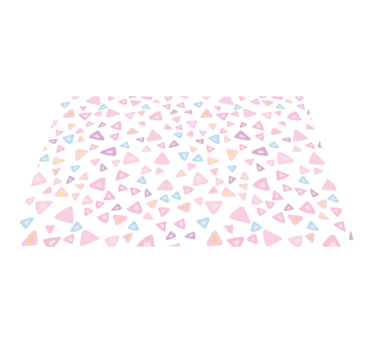 "Kawaii Style" heart pattern tile carpet - TenStickers