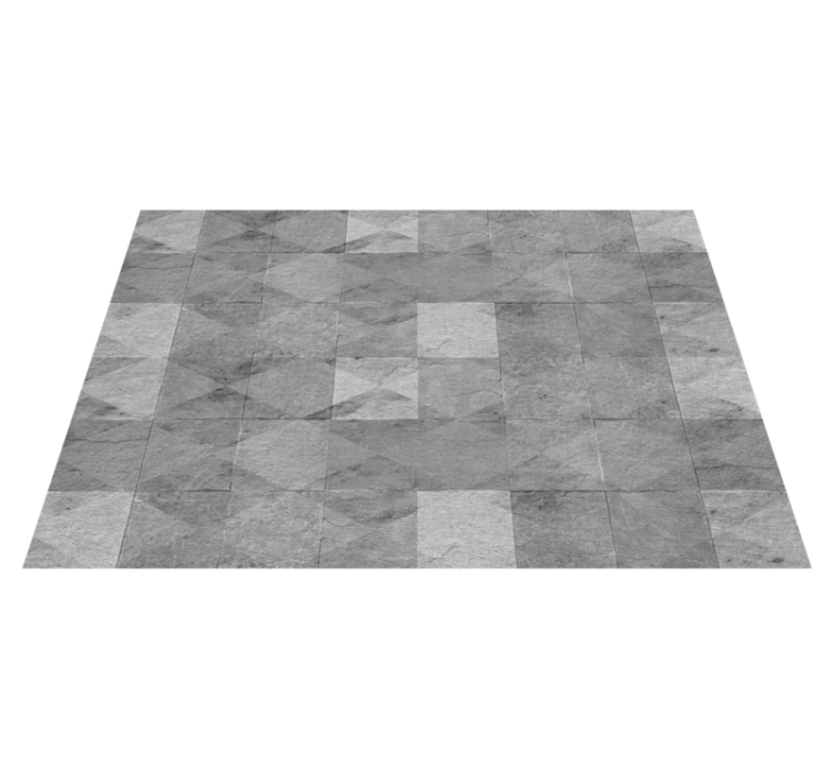 Geometric industrial concrete shapes modern rug - TenStickers