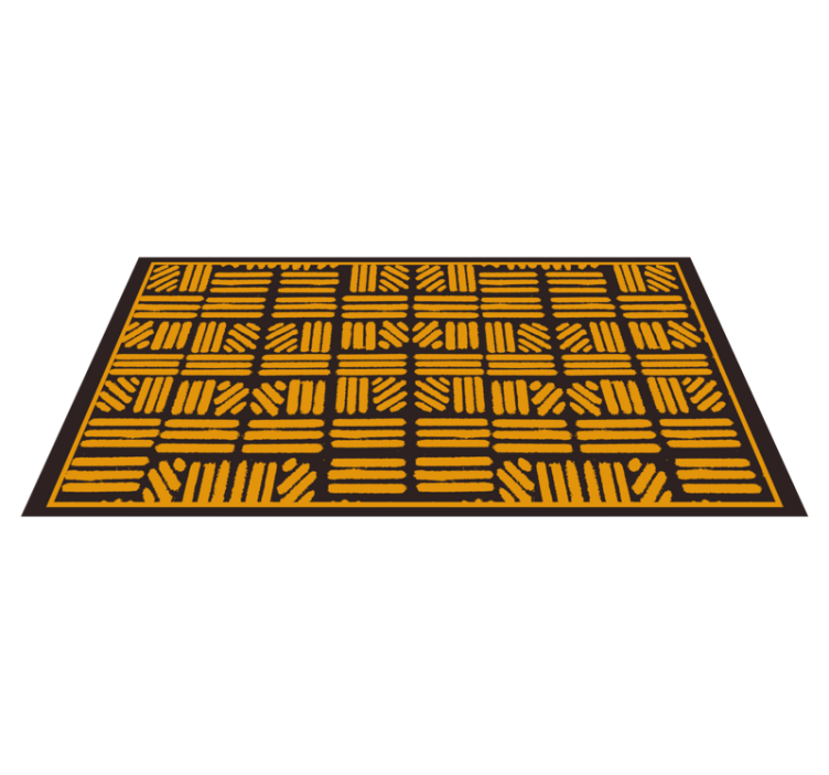 Abstract Geometric Pattern ethnic vinyl rug - TenStickers
