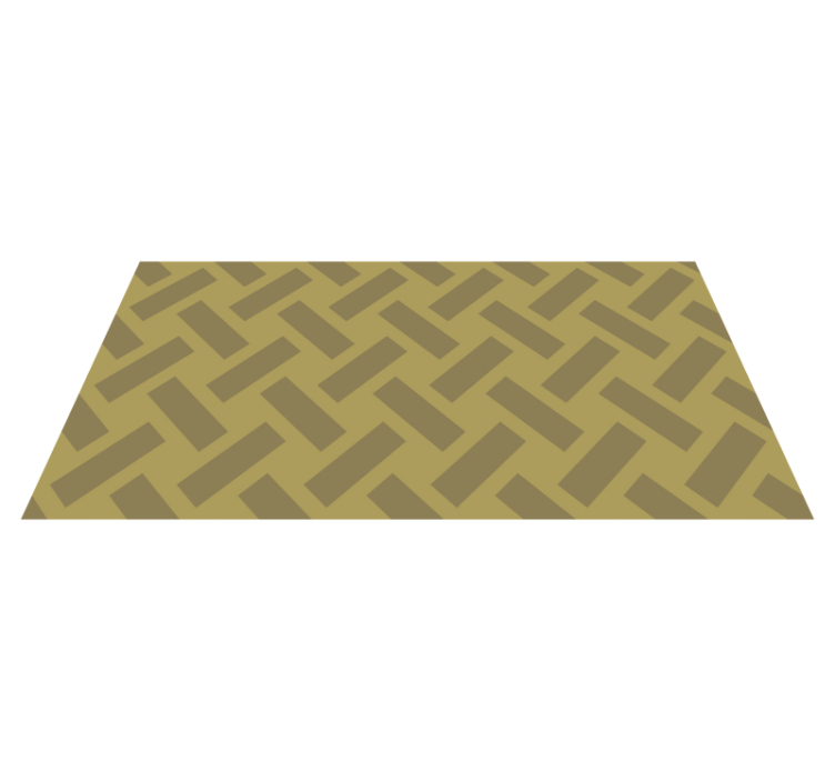 Chevron Zigzag geometric vinyl rug - TenStickers