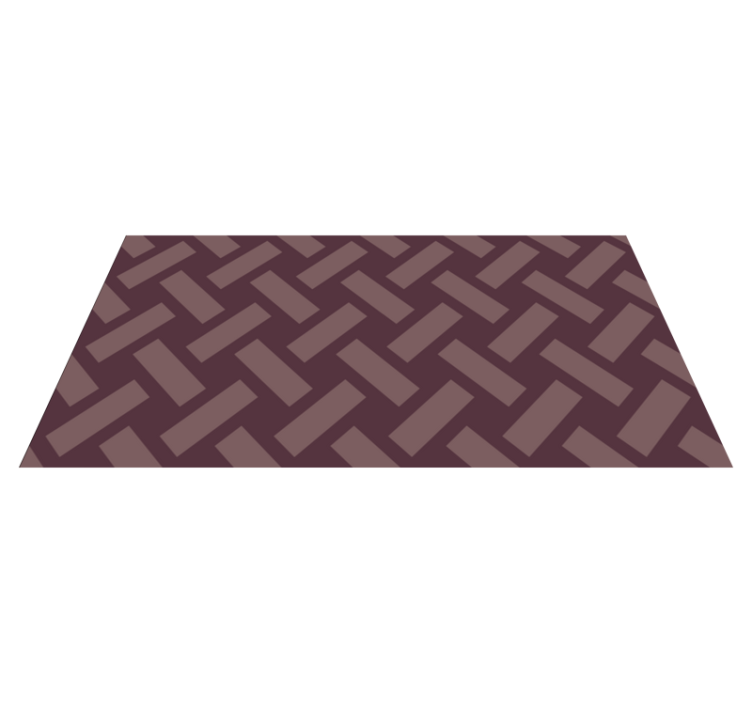 Herringbone Pattern geometric vinyl rug - TenStickers