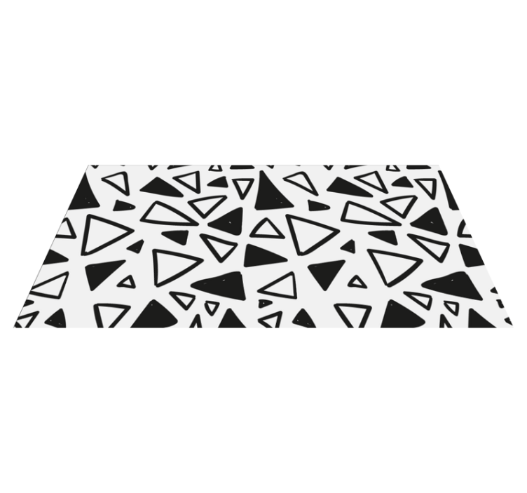 Abstract Triangular geometric vinyl rug - TenStickers