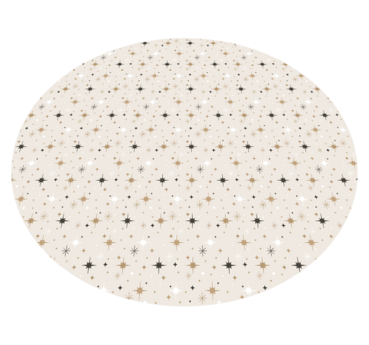 Starry Pattern star vinyl rug - TenStickers