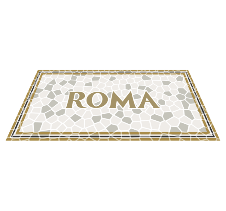 Roma Roman mosaic custom rug - TenStickers