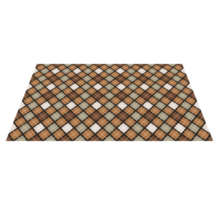 Geometric diamond pattern geometric rugs - TenStickers