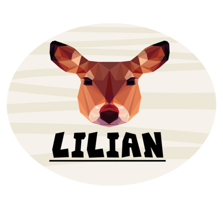 Customizable Deer custom vinyl rug - TenStickers