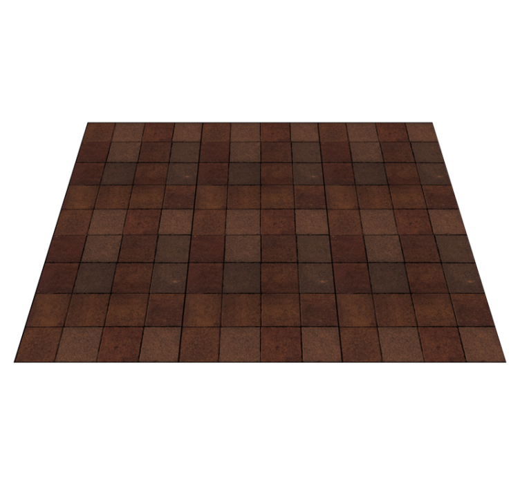 Small rustic style bricks stone floor tiles - TenStickers