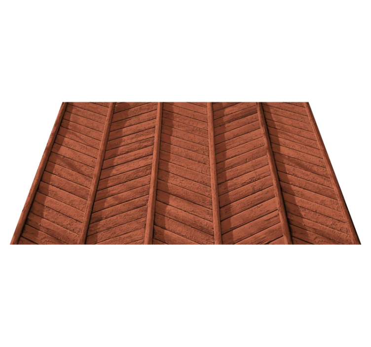 Wooden Planks Detail wood vinyl rug - TenStickers