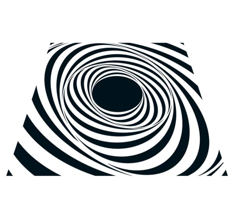 Geometric falling square pattern modern rug - TenStickers