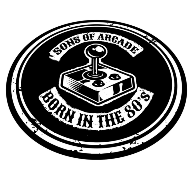 Arcade Nostalgia Born 80s custom rug - TenStickers
