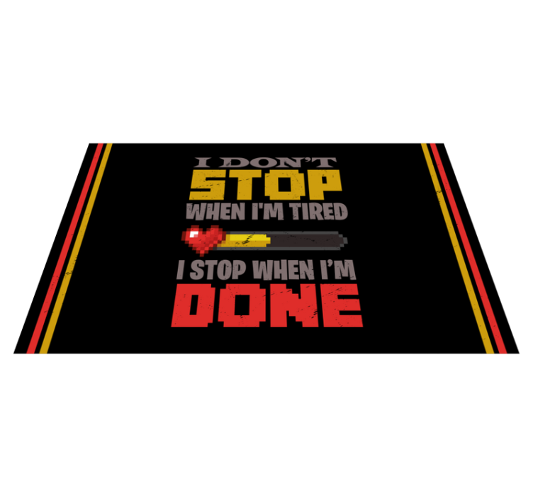 Motivational Statement Bold Colors custom rug - TenStickers