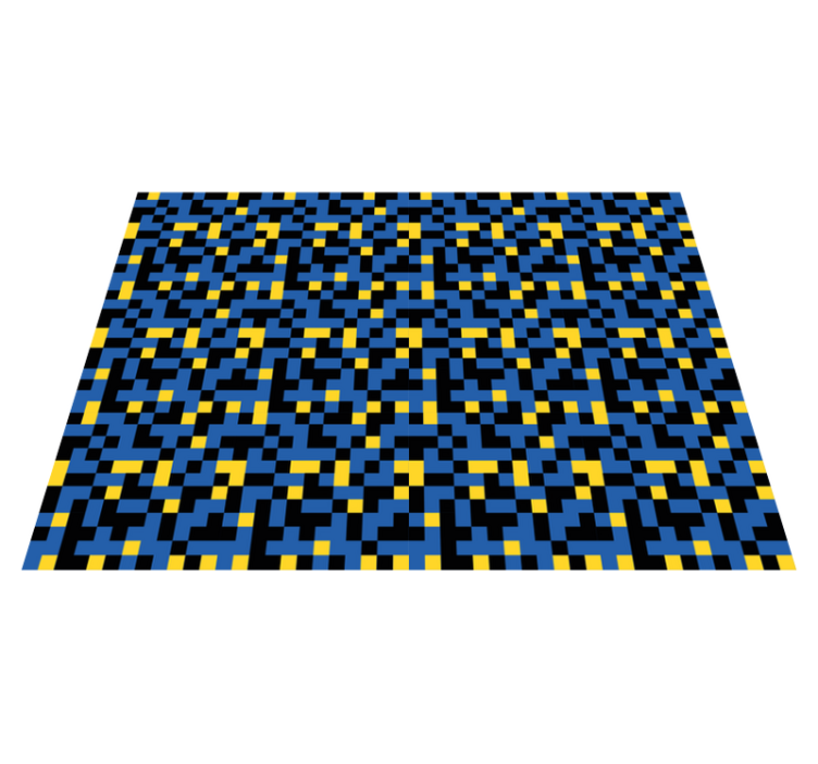 80's video games pattern vintage rug - TenStickers