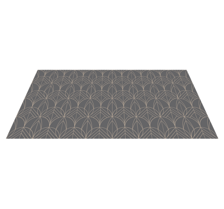 Geometric Grey Pattern geometric vinyl rug - TenStickers