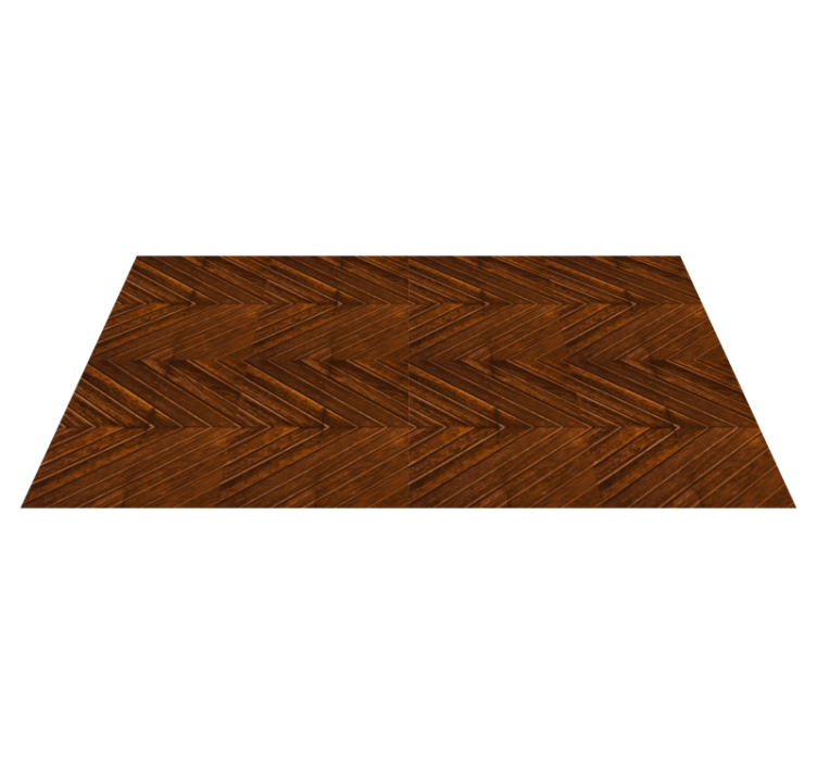 Cosmopolitan-style  wood zigzag effect carpet - TenStickers