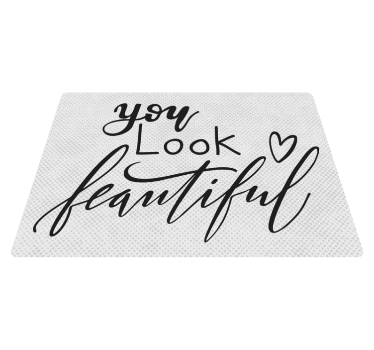 You look beautiful custom rug - TenStickers