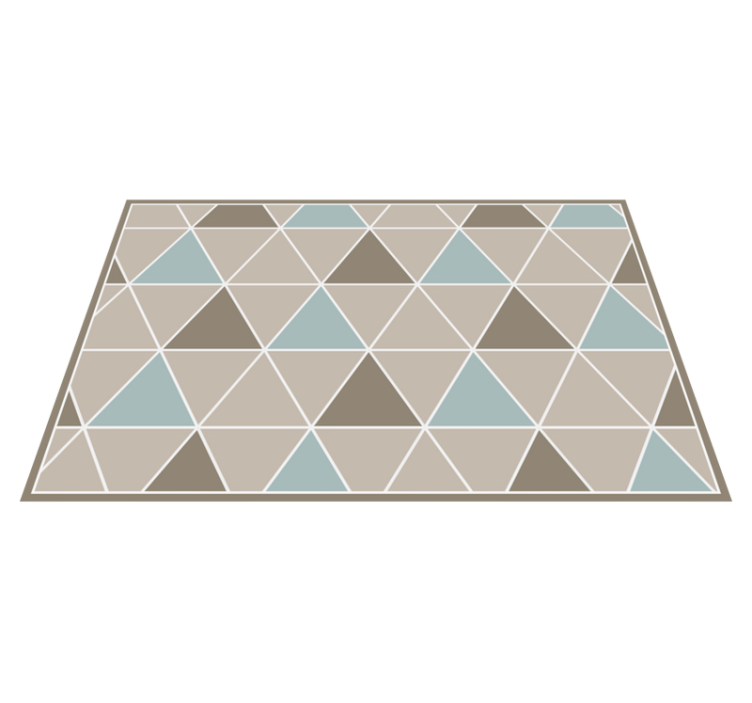 Beige color triangle nordic rug - TenStickers