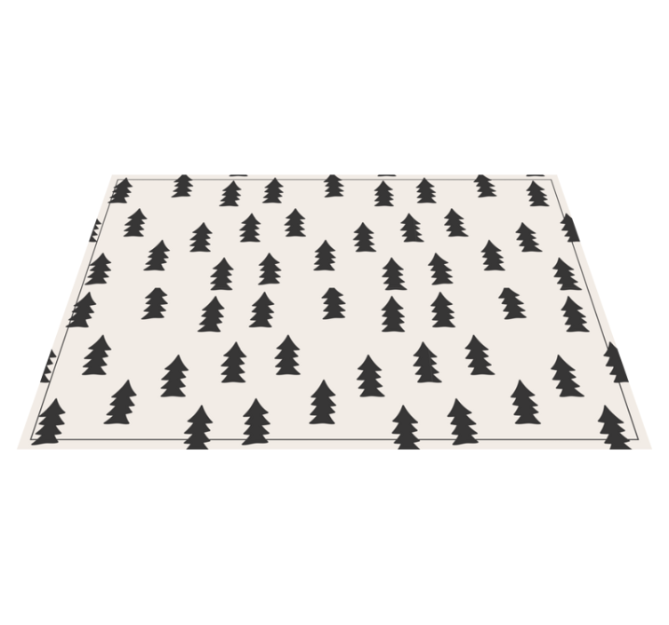 Trees pattern Nordic vinyl rug - TenStickers