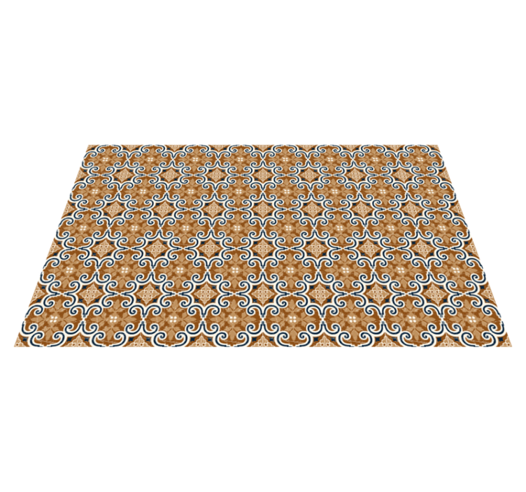 Mediterranean tiles style kitchen vinyl rug - TenStickers