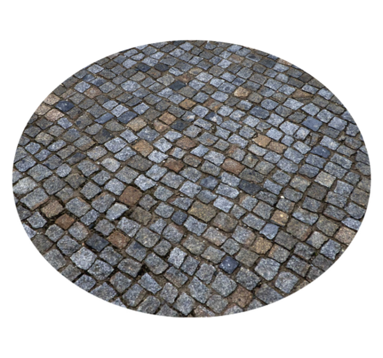 Cobblestones imitation stone effect vinyl rug - TenStickers