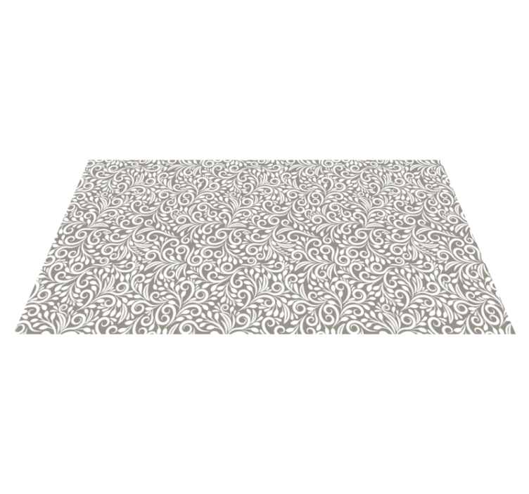 "Ruskin" grey pattern kitchen mat - TenStickers