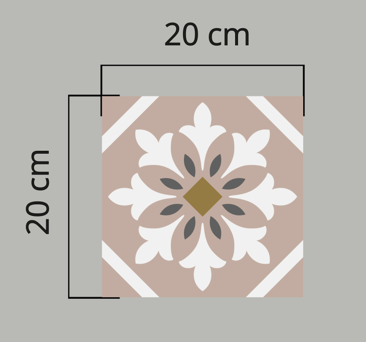 brown random tile tile carpet - TenStickers