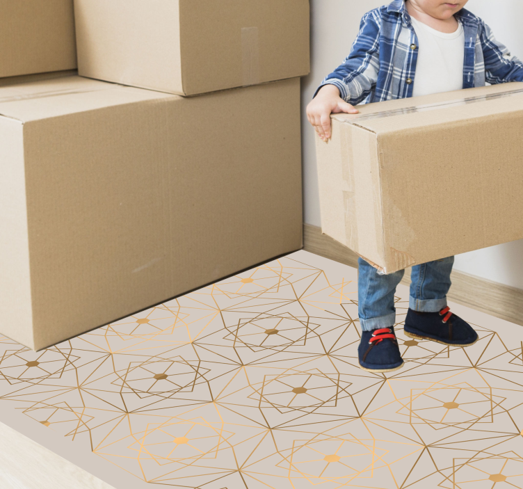 abstract pattern of lines geometric rugs - TenStickers