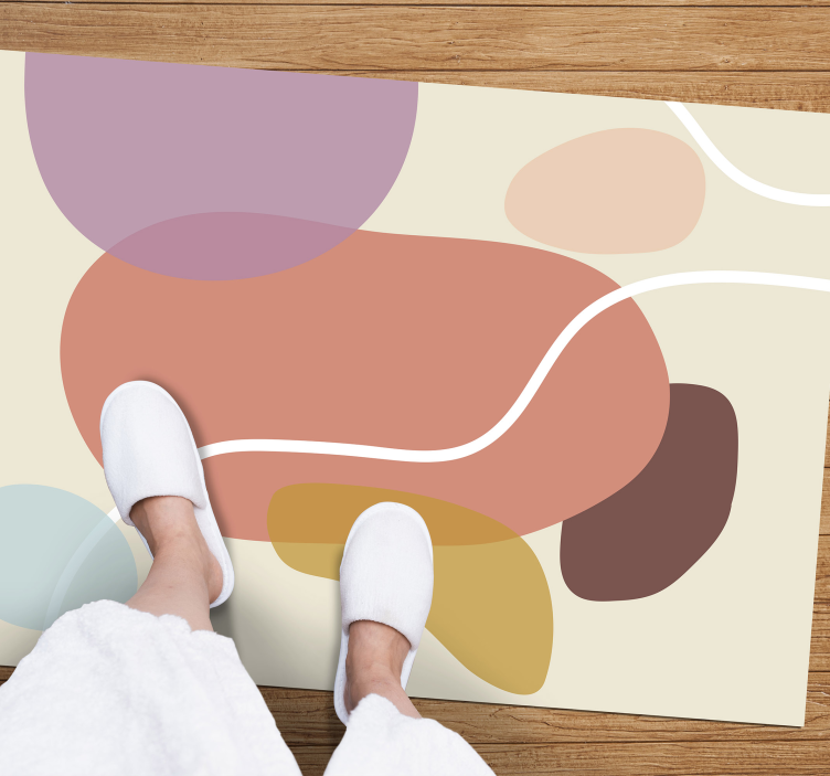70s pop multi art vintage rug - TenStickers