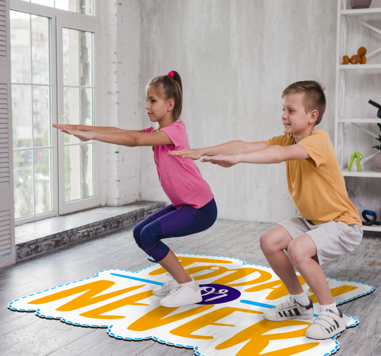 Vinyl Carpet Phrase Today or Never - TenStickers