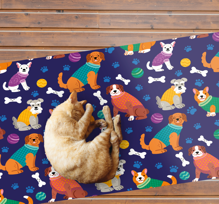 Amazing colorful background pattern animal rug - TenStickers