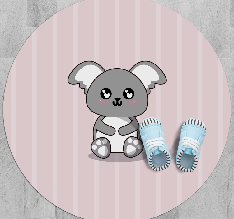 Anime cute Koala animal rug - TenStickers
