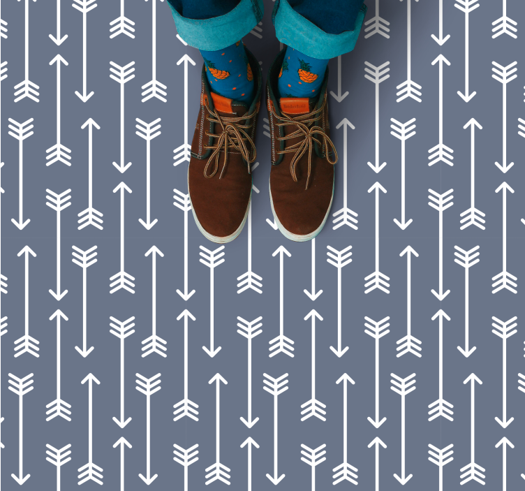 Arrow Patterns stripes vinyl floormat - TenStickers