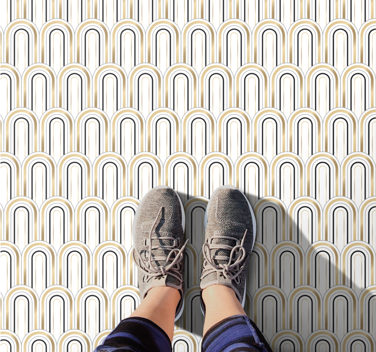 Art Deco geometric figures geometric rugs - TenStickers