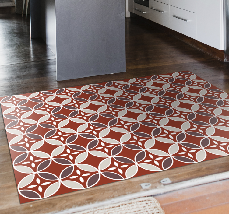 Artistic Pattern Mix mosaic vinyl rug - TenStickers