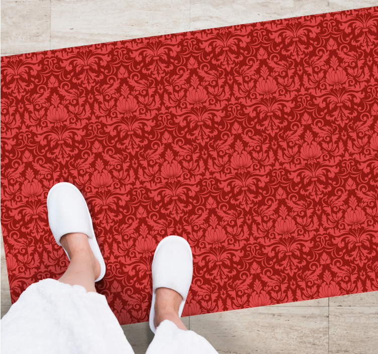 Baroque Pattern Overlay red carpet - TenStickers