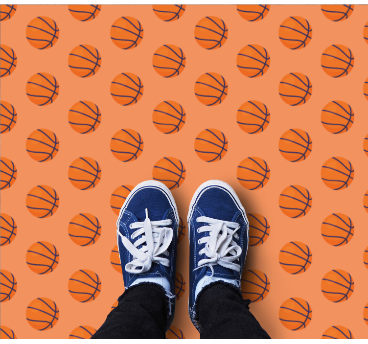 Basketball Concept gaming vinyl rug - TenStickers
