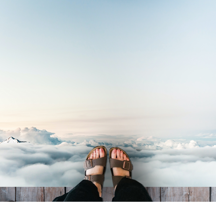 Landscape of sky and sea living room rug - TenStickers