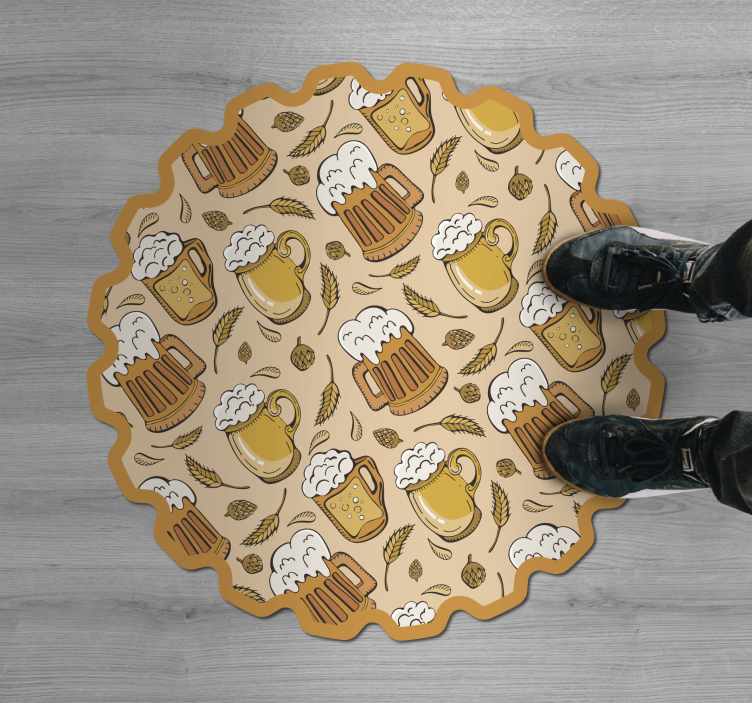 BEER FESTIVAL event vinyl rug - TenStickers