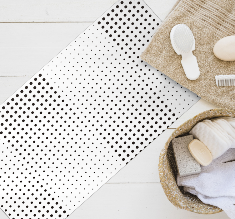 Black dots with lines placemats - TenStickers