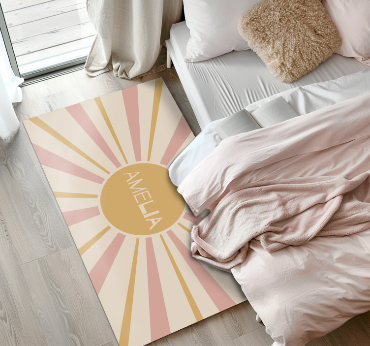 "Boho" colorful sun kids rug - TenStickers