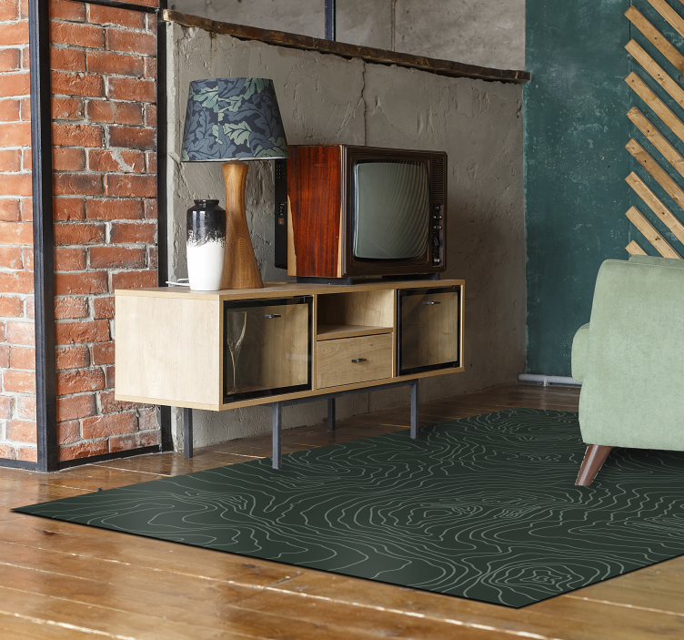 Carpet pvc topographic map world map - TenStickers